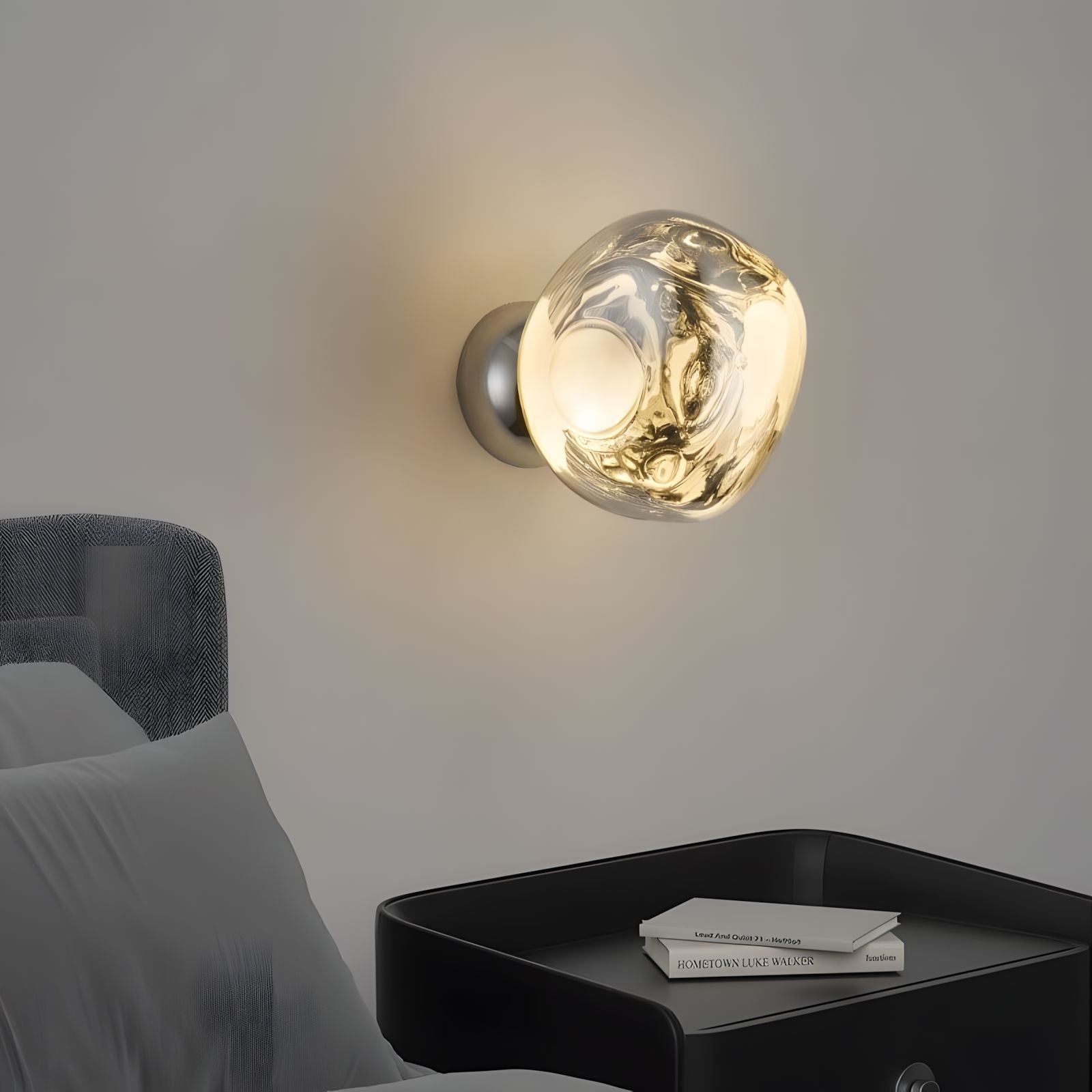Mirrored Lava Glass Wall Light - view 2