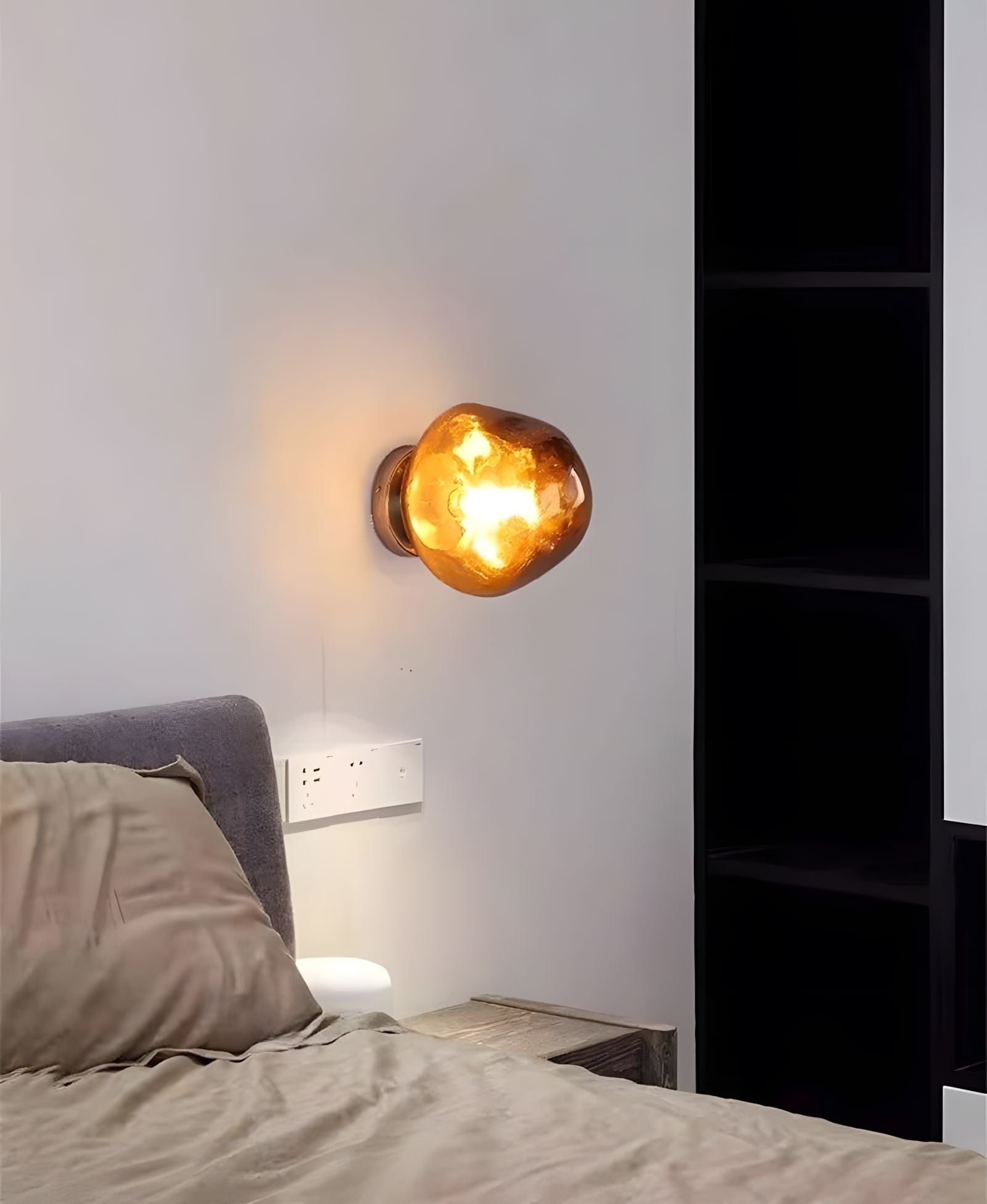 Mirrored Lava Glass Wall Light - view 17