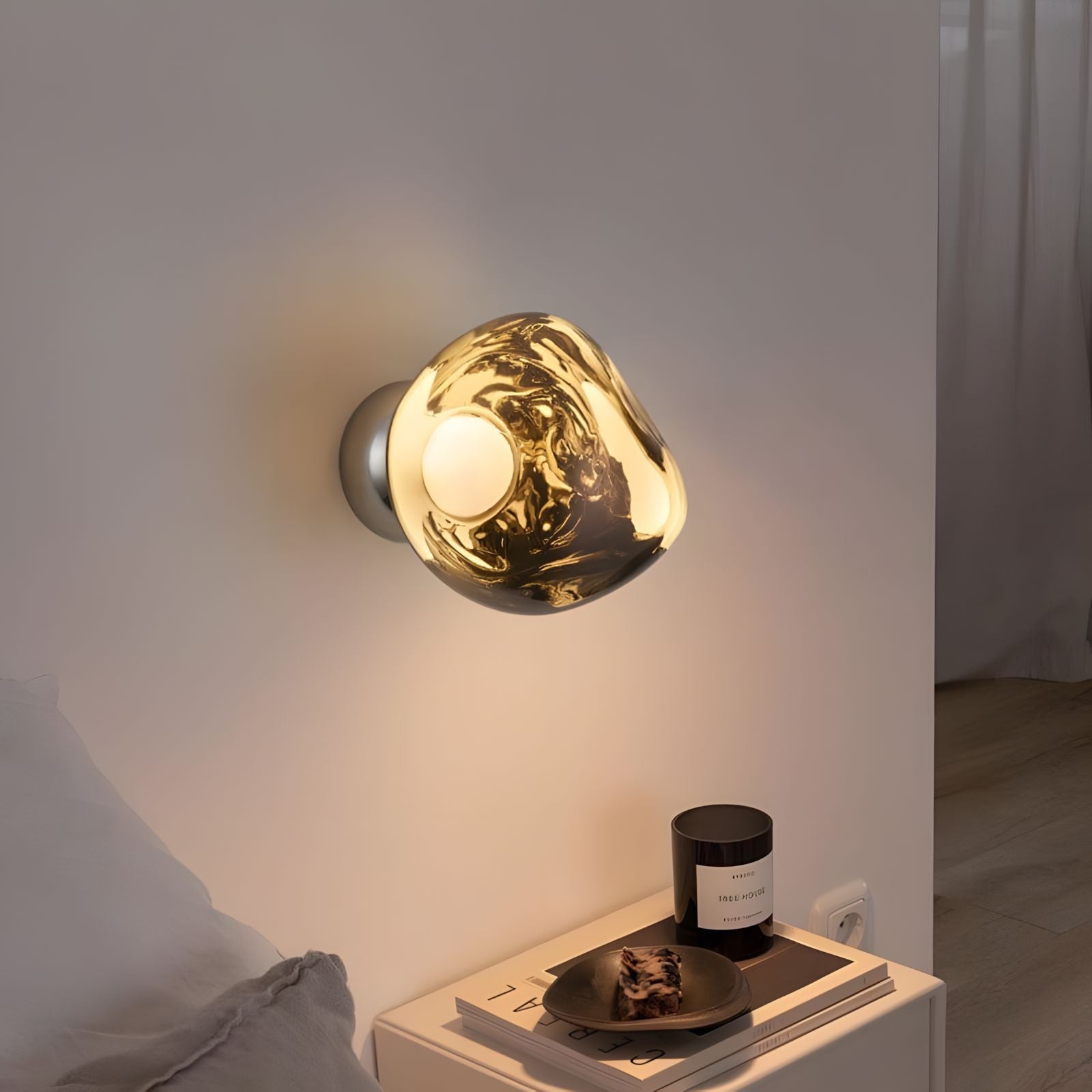 Mirrored Lava Glass Wall Light - view 3