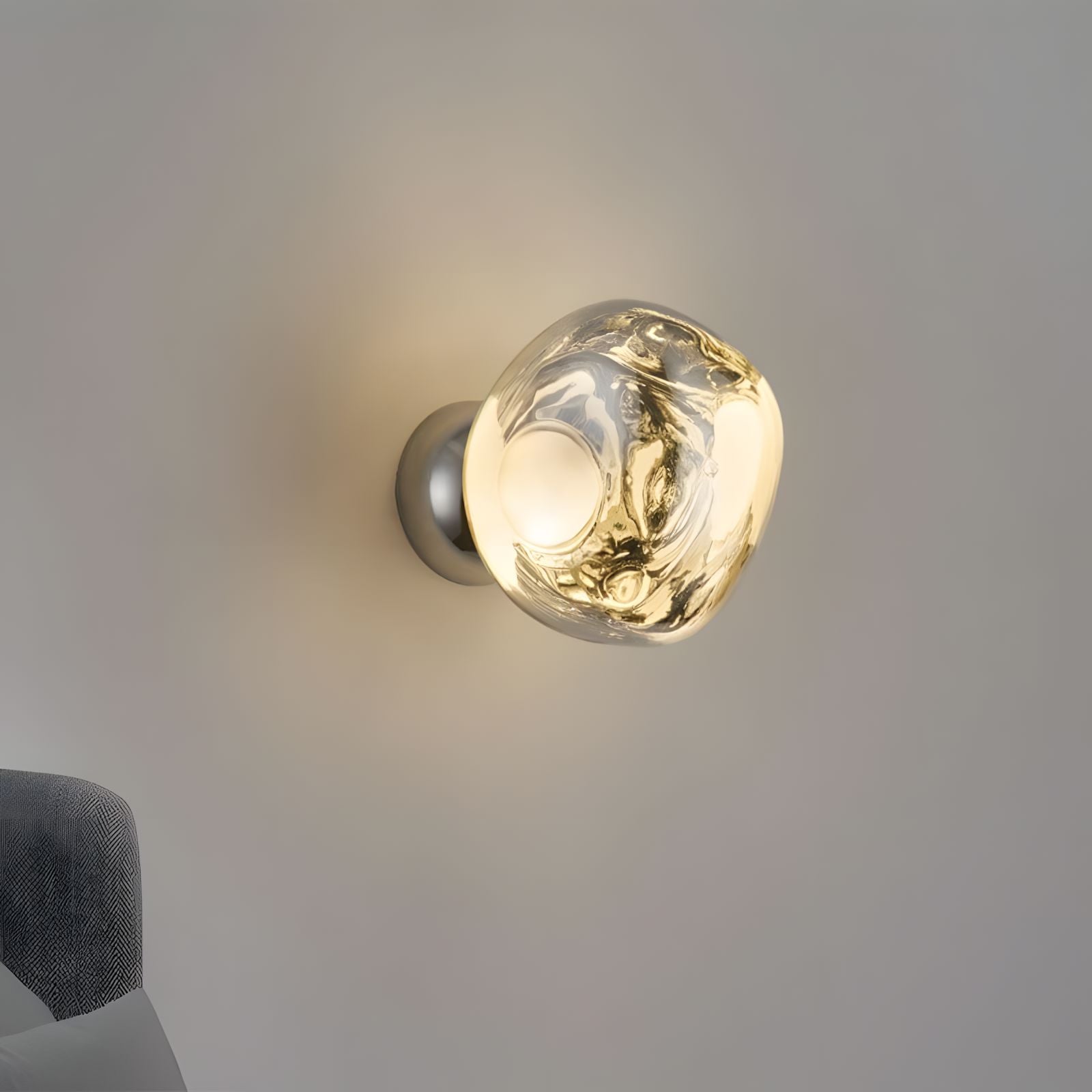 Mirrored Lava Glass Wall Light - view 6