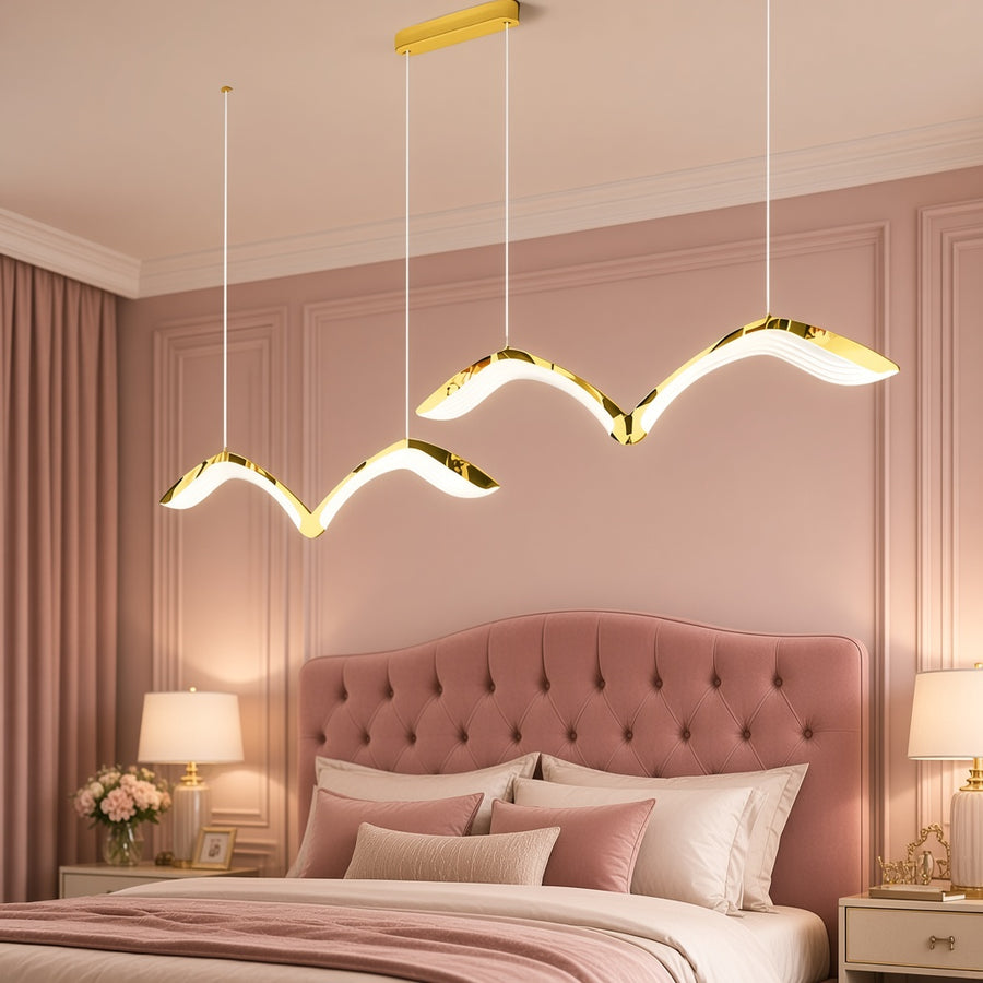 Modern Linear LED Chandelier - 4 Lengths
