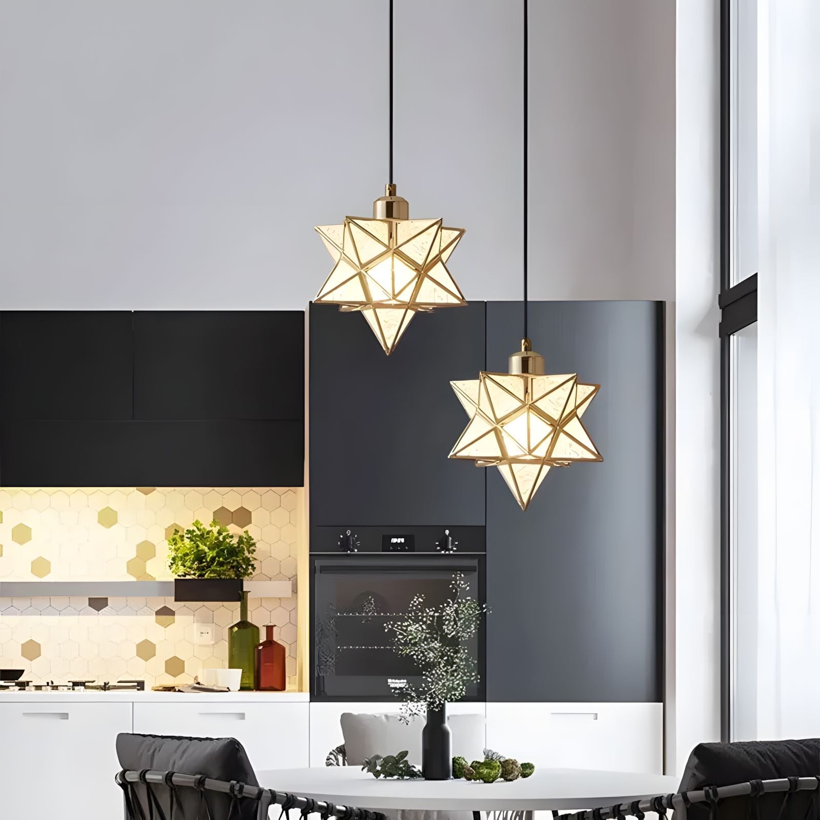 Modern Moravian Star Pendant Light - view 12