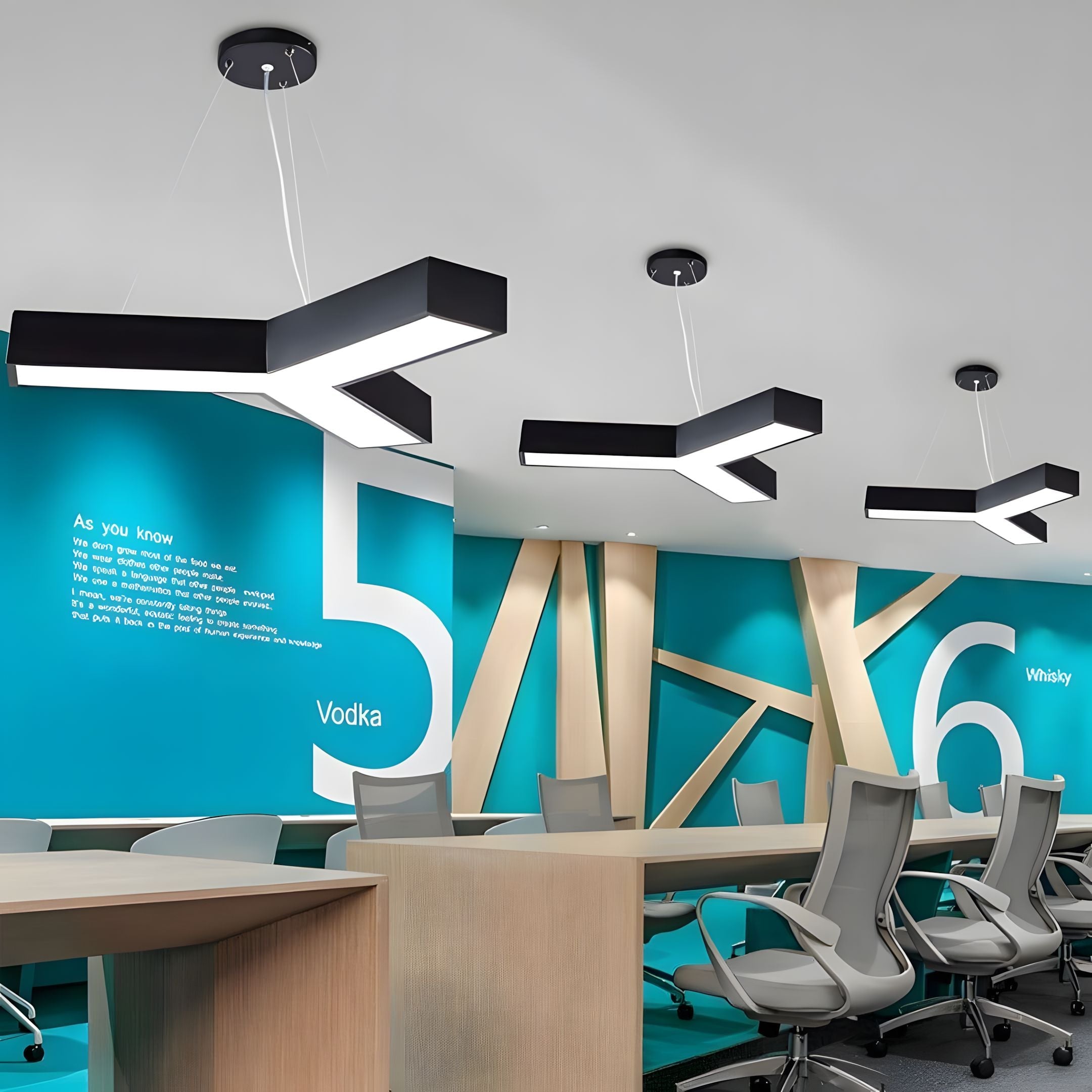 Modular Hexagon LED Ceiling Light Grid - view 11