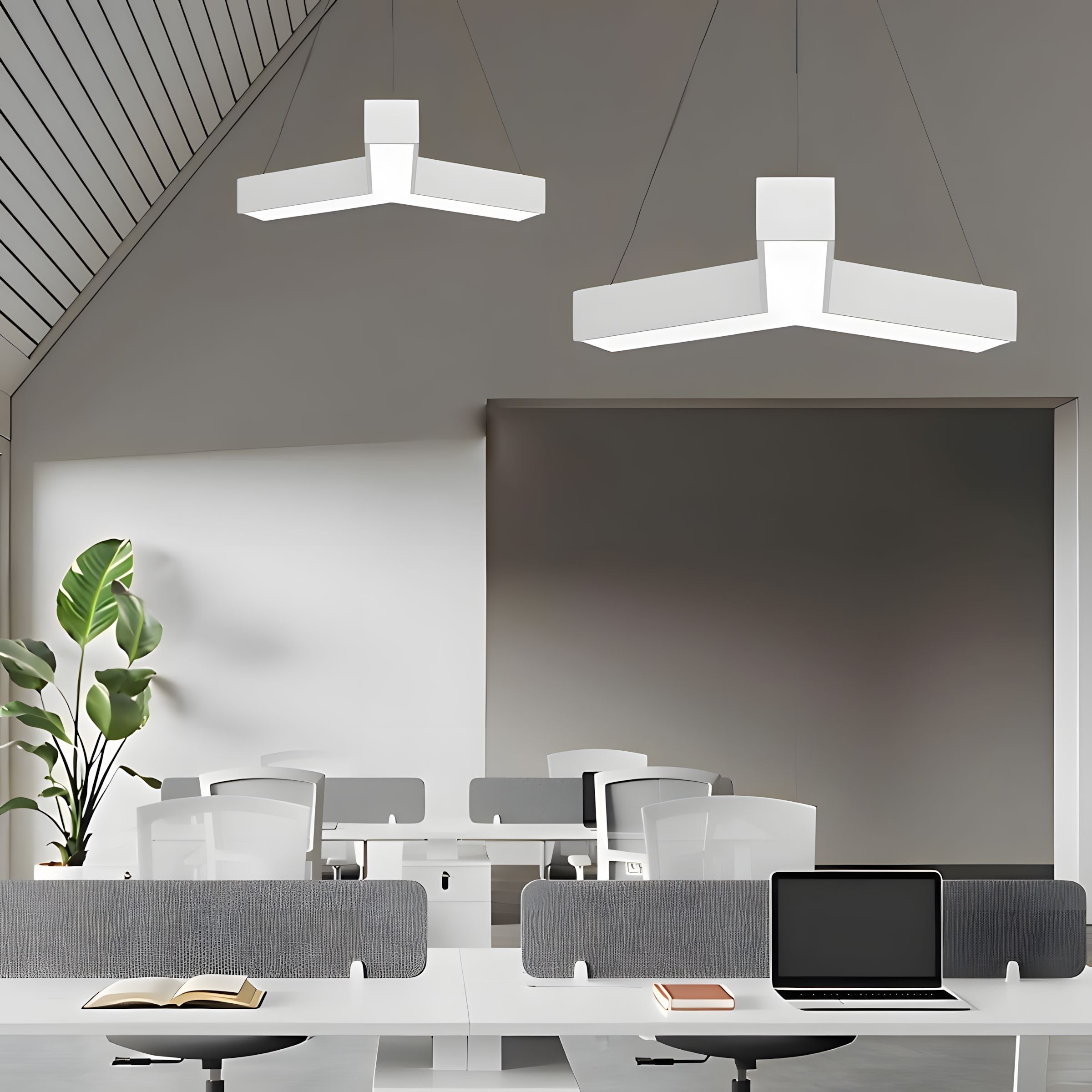 Modular Hexagon LED Ceiling Light Grid - view 6