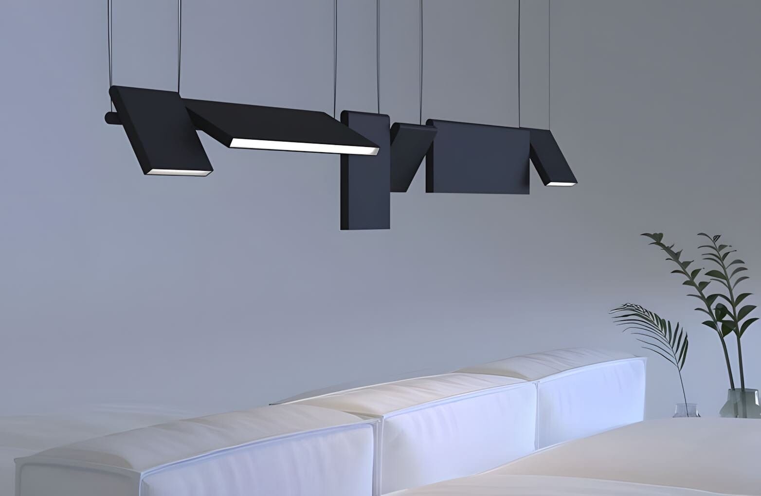 Modular Rectangle LED Chandelier - view 5