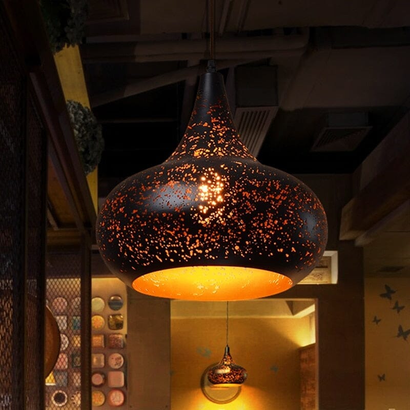 Moroccan Pierced Metal Pendant Light