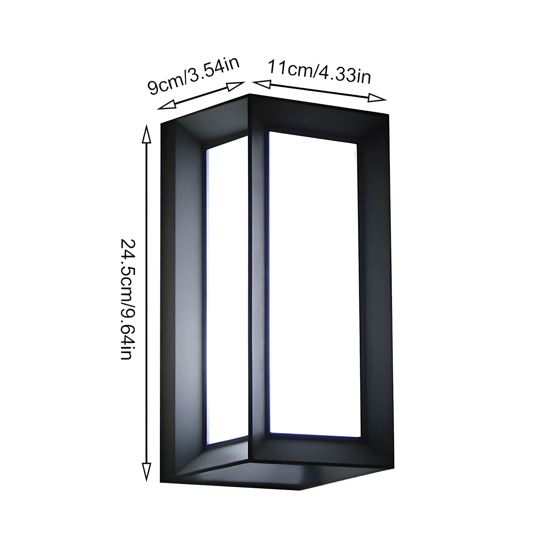 Motion Sensor LED Wall Lantern - Type B / Warm White 3000K