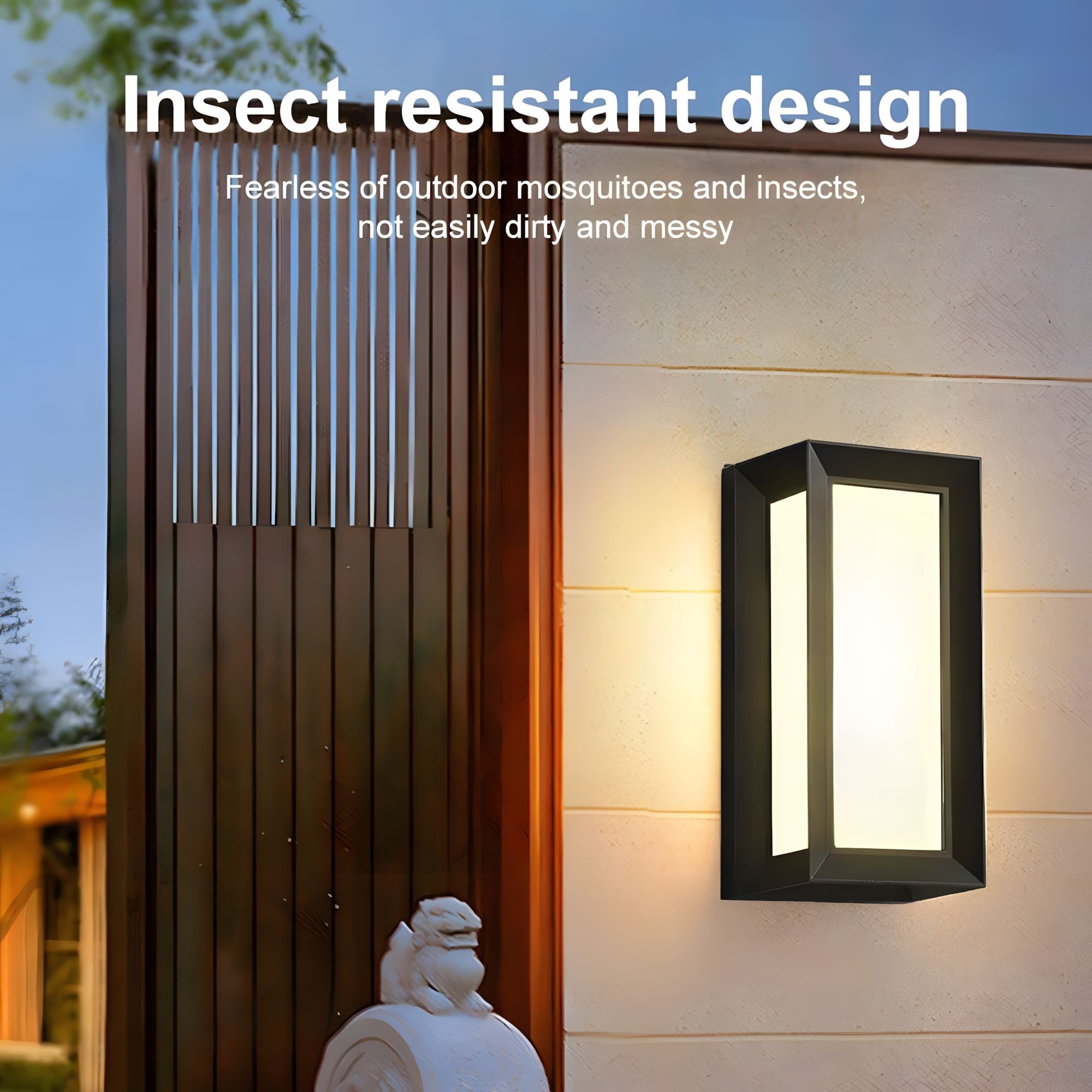 Motion Sensor LED Wall Lantern - Type C / Warm White 3000K