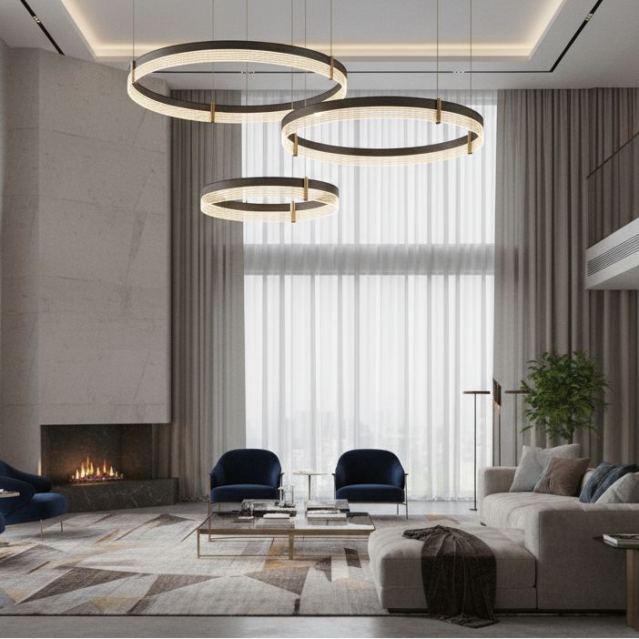 Multi-Layer LED Ring Chandelier - view 10