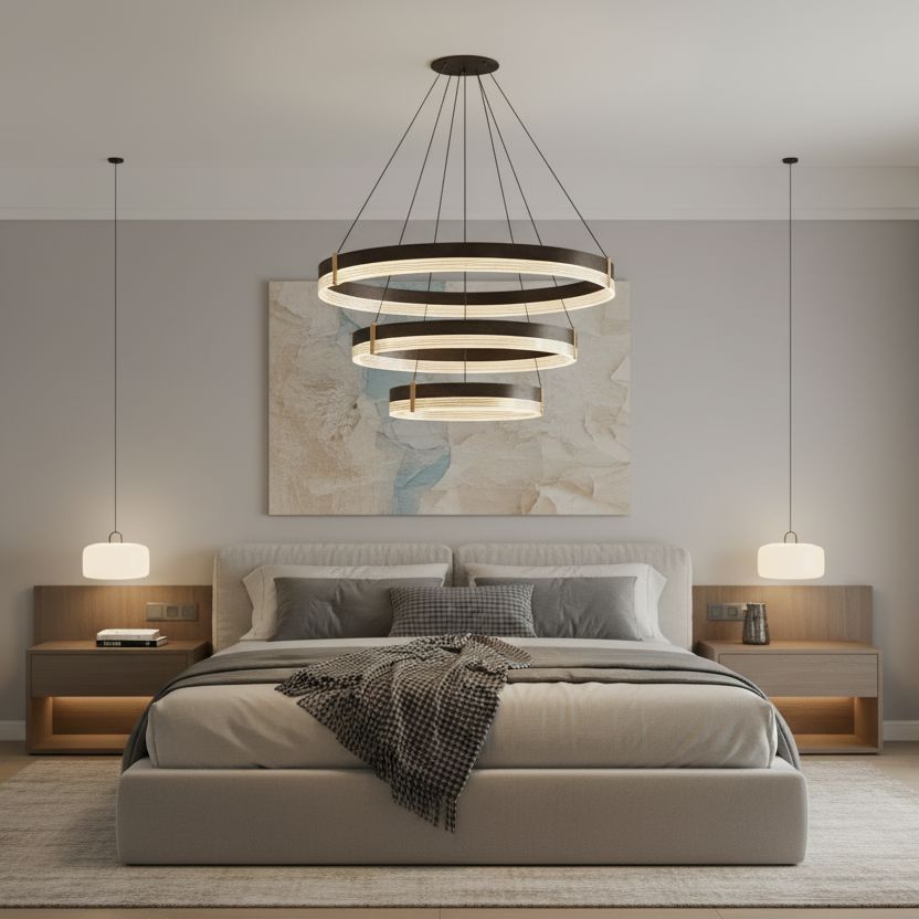 Multi-Layer LED Ring Chandelier - view 14