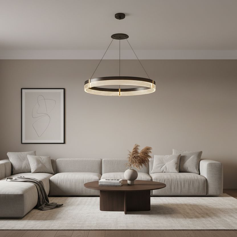 Multi-Layer LED Ring Chandelier - view 3