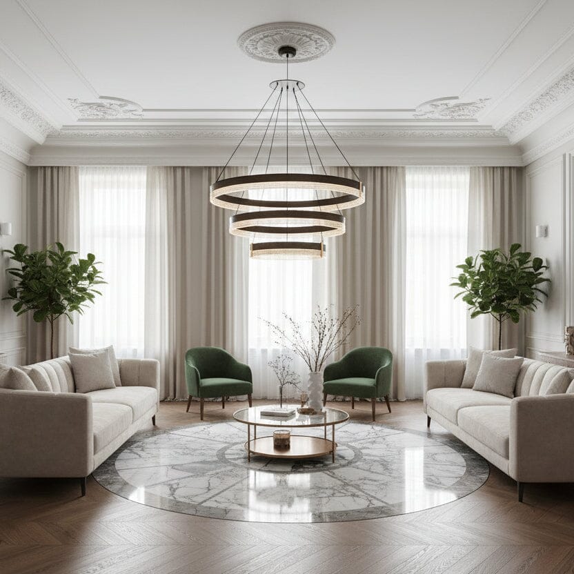 Multi-Layer LED Ring Chandelier - view 7