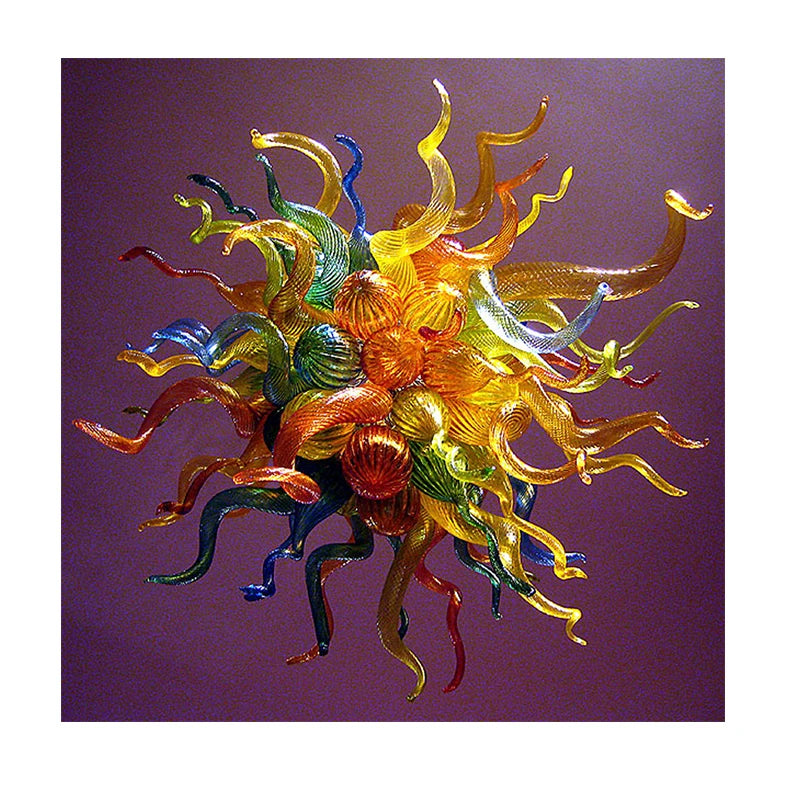 Multicolor Glass Chandelier