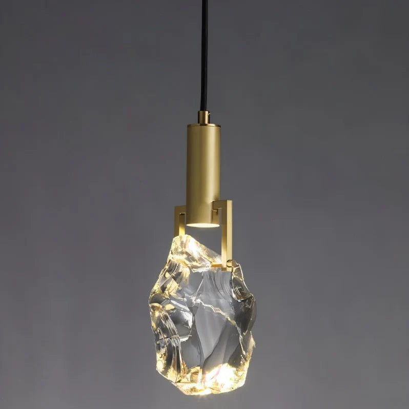 Elegant Glowing Crystal Pendant