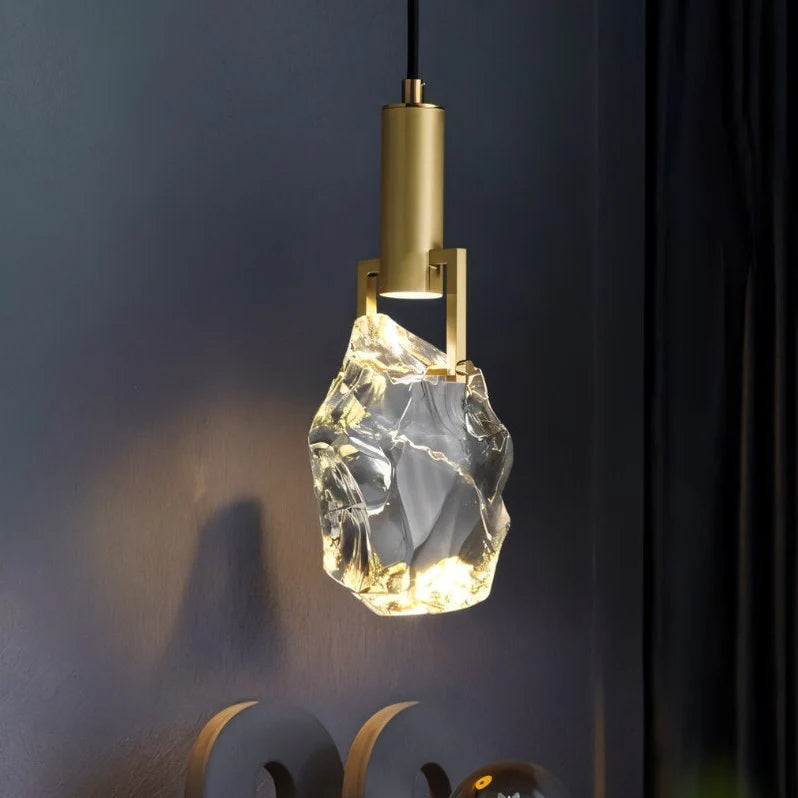 Elegant Glowing Crystal Pendant