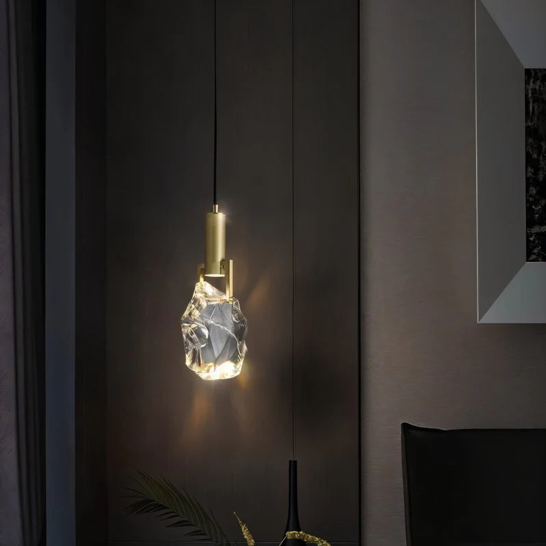 Elegant Glowing Crystal Pendant