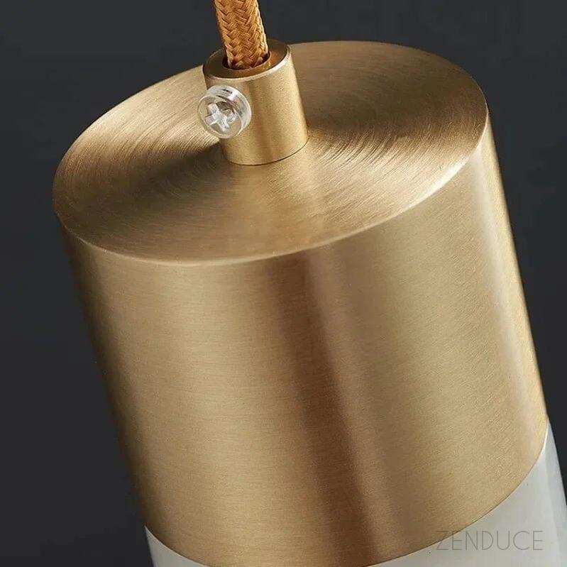 Natural Marble Mini Cylinder Pendant Light - view 7