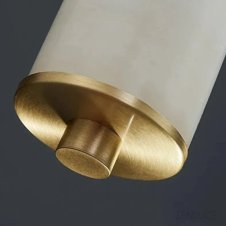 Natural Marble Mini Cylinder Pendant Light - view 9