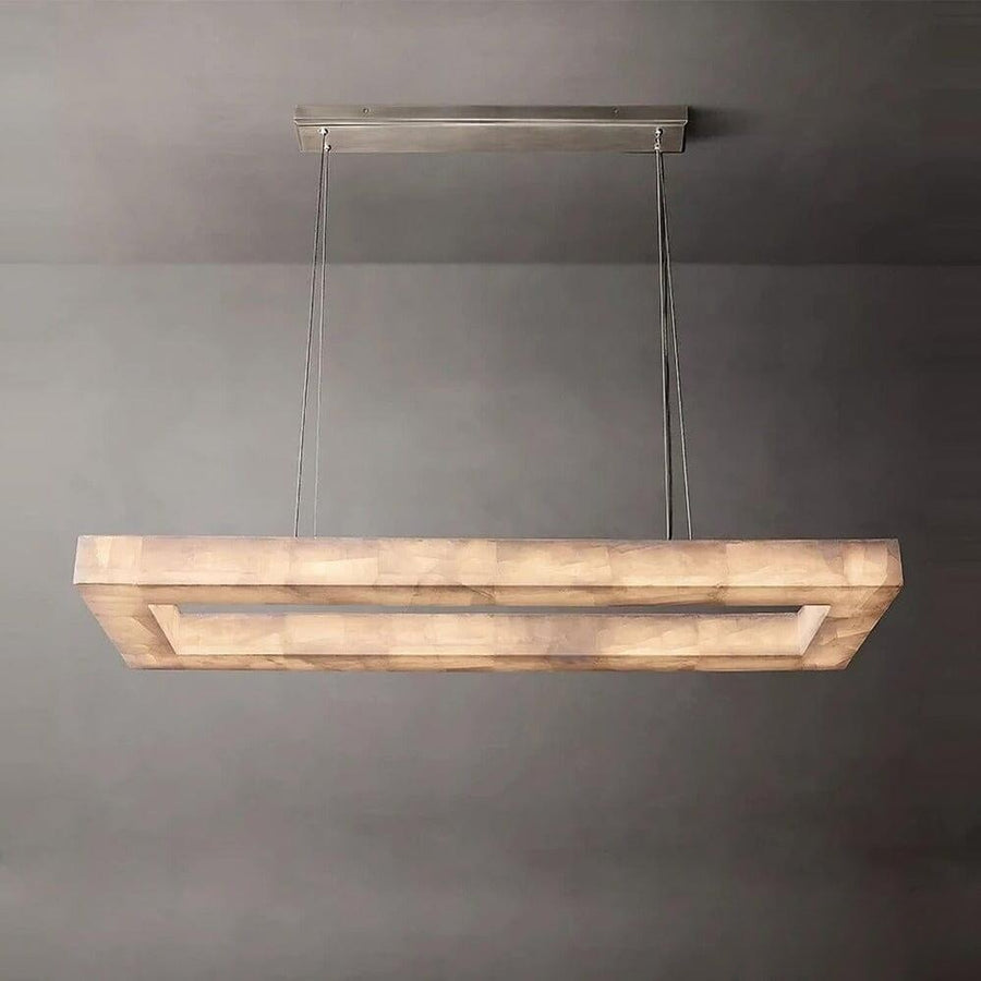 Natural Marble Rectangular Kitchen Chandelier