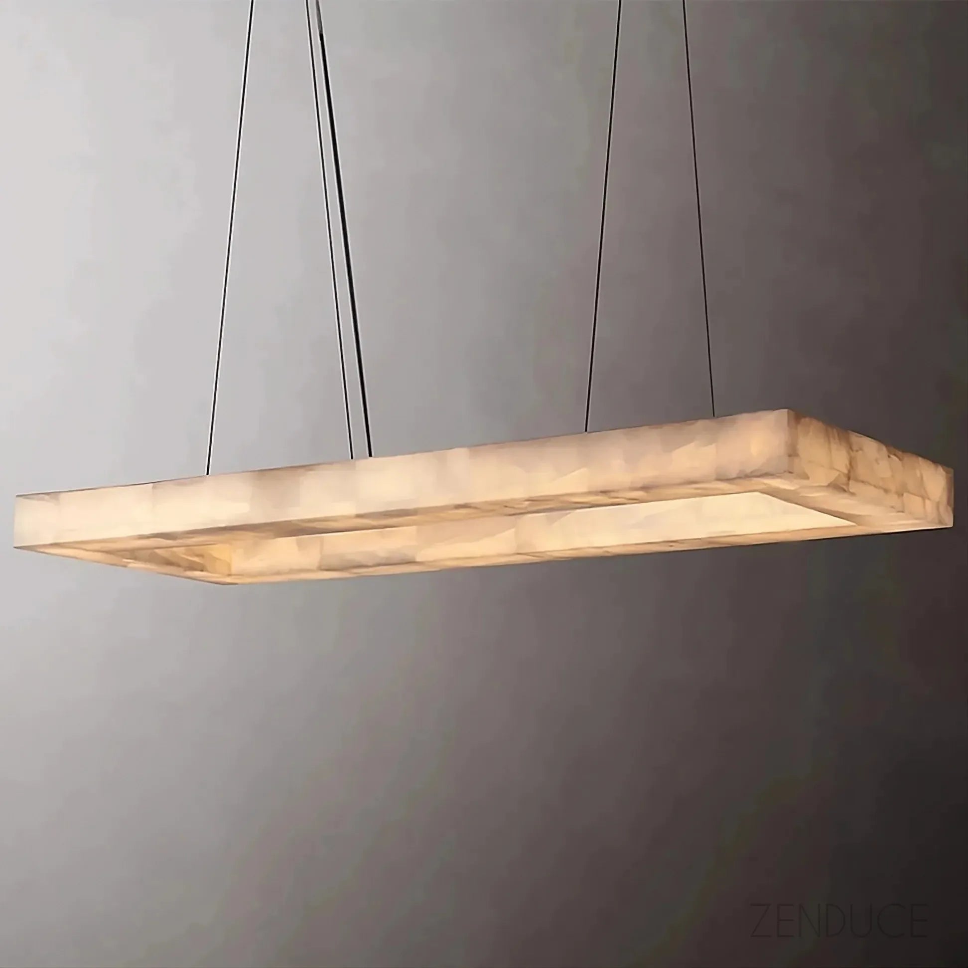 Natural Marble Rectangular Kitchen Chandelier - view 5