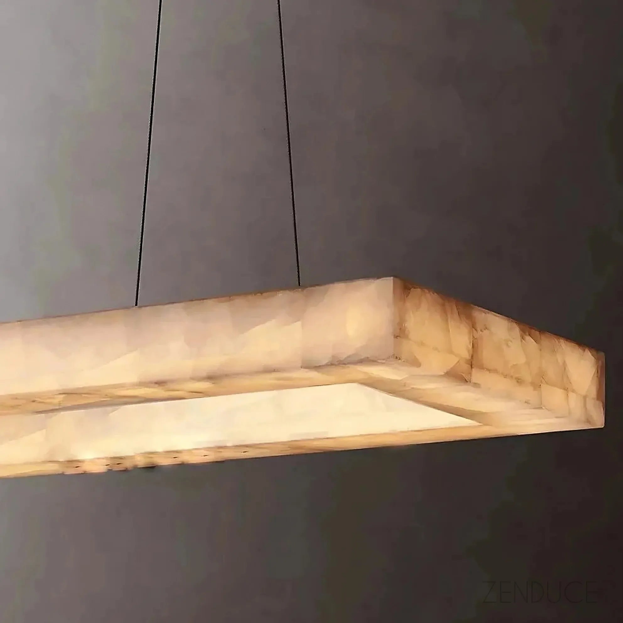 Natural Marble Rectangular Kitchen Chandelier - view 6