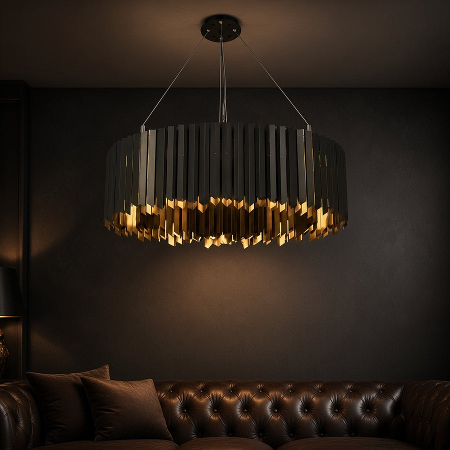 Nested Ring LED Chandelier - Round or Rectangle