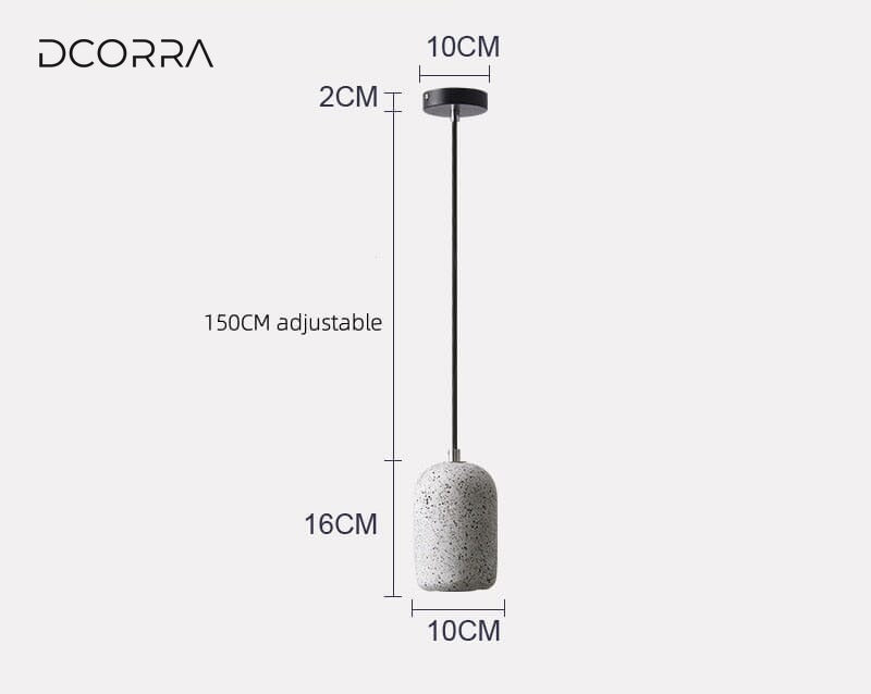 Nordic Cement Look Pendant Light - view 3