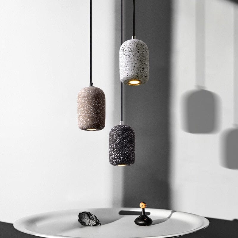 Nordic Cement Look Pendant Light - variant
