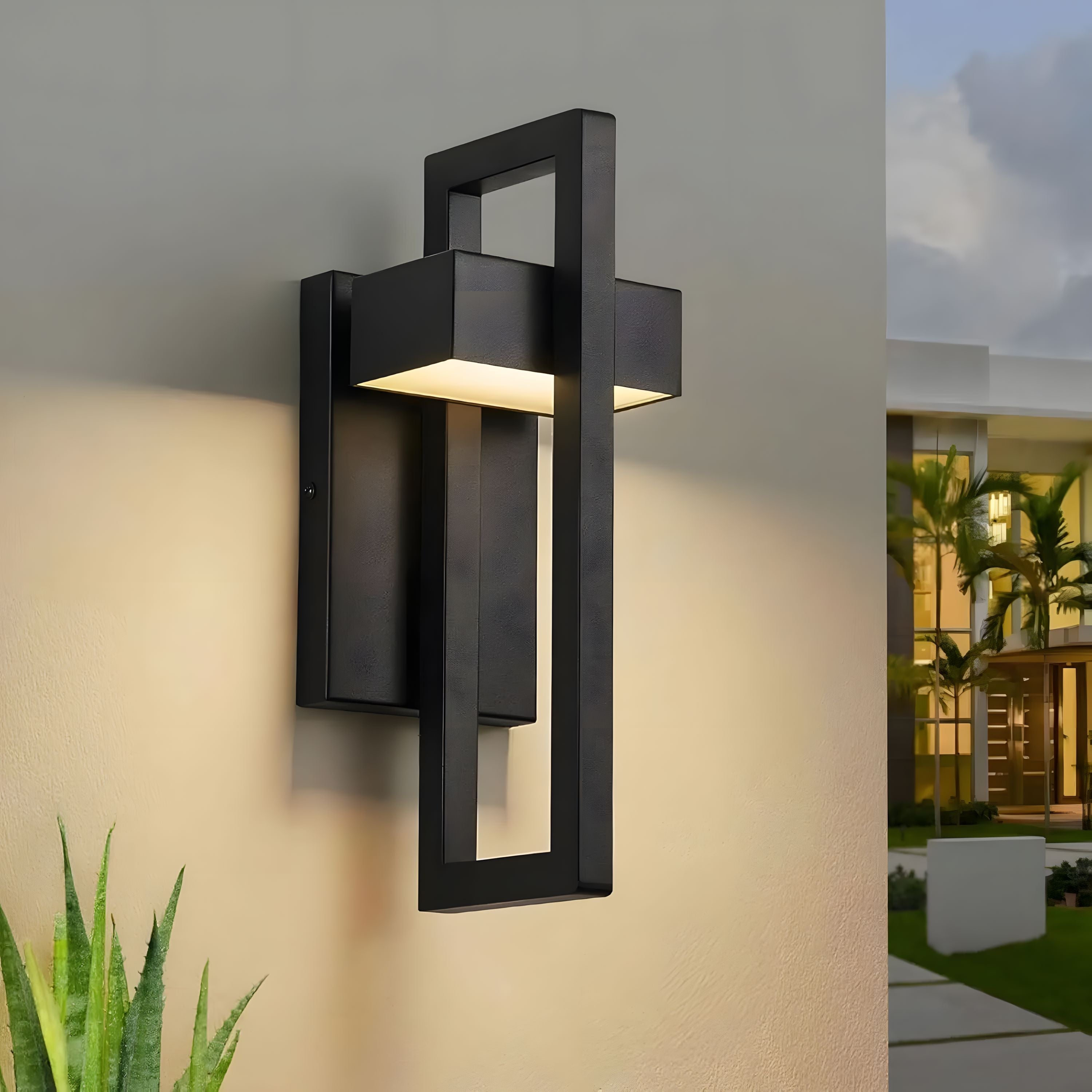 Open Frame Stainless Steel Wall Light - view 2