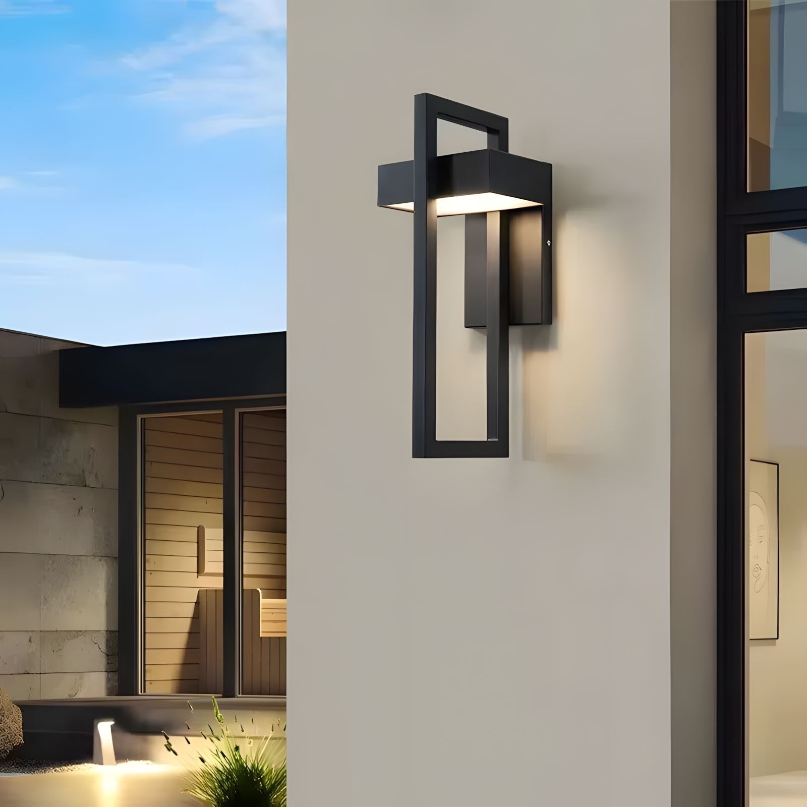 Open Frame Stainless Steel Wall Light - view 4