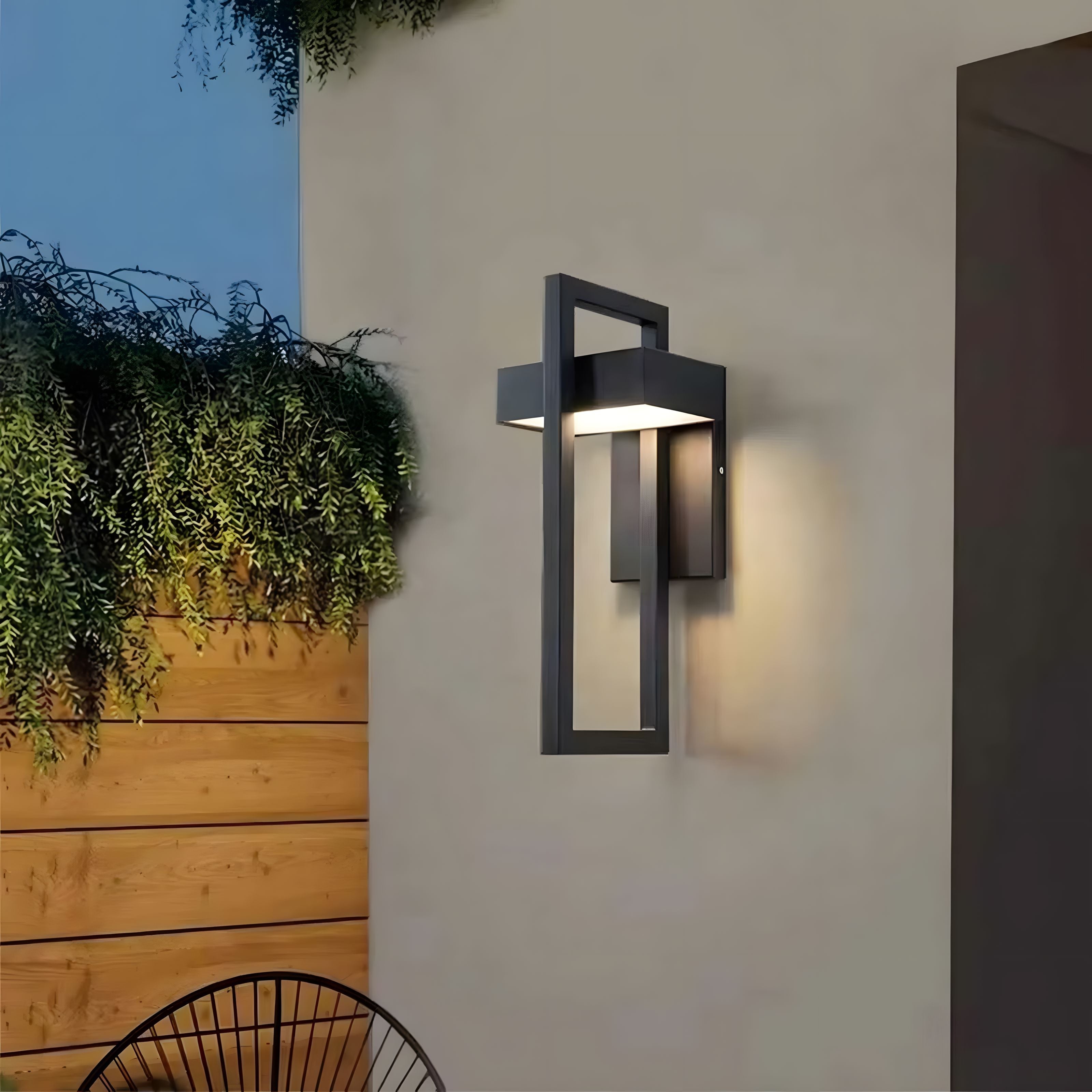 Open Frame Stainless Steel Wall Light - view 7