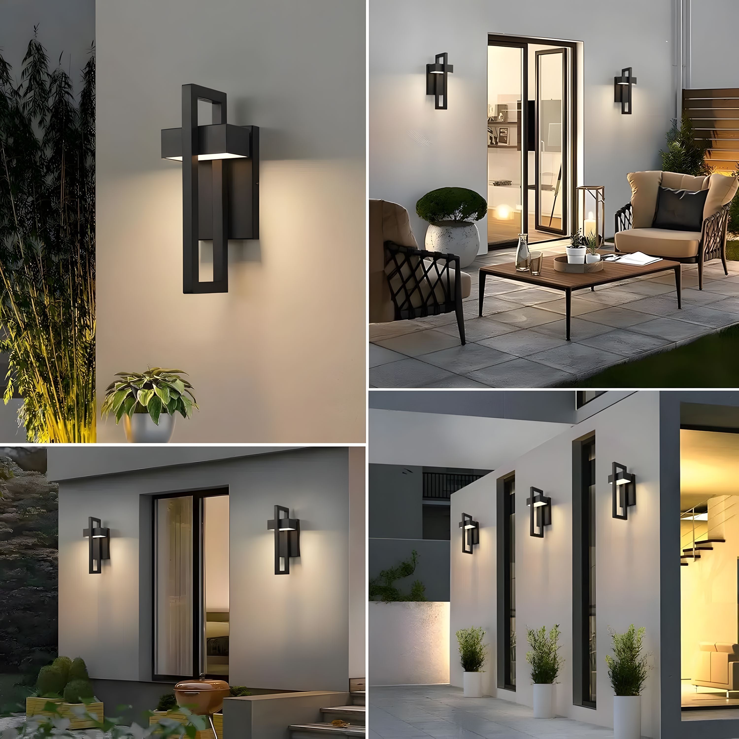 Open Frame Stainless Steel Wall Light - view 9