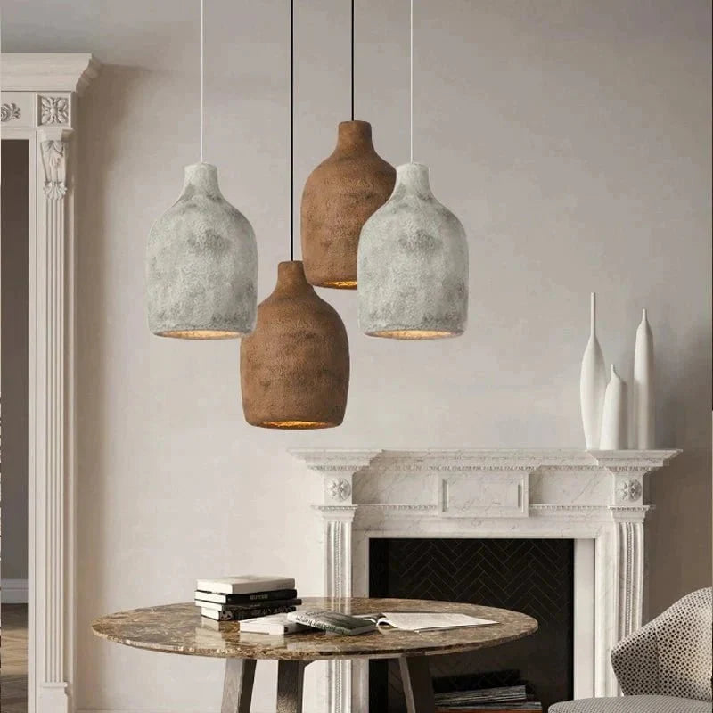 Organic Textured Pendant Light