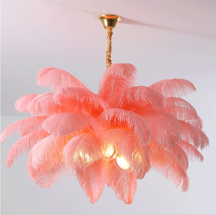 Ostrich Feather Chandelier