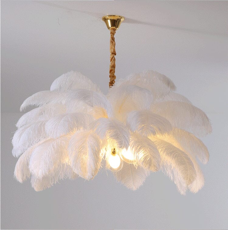 Ostrich Feather Chandelier