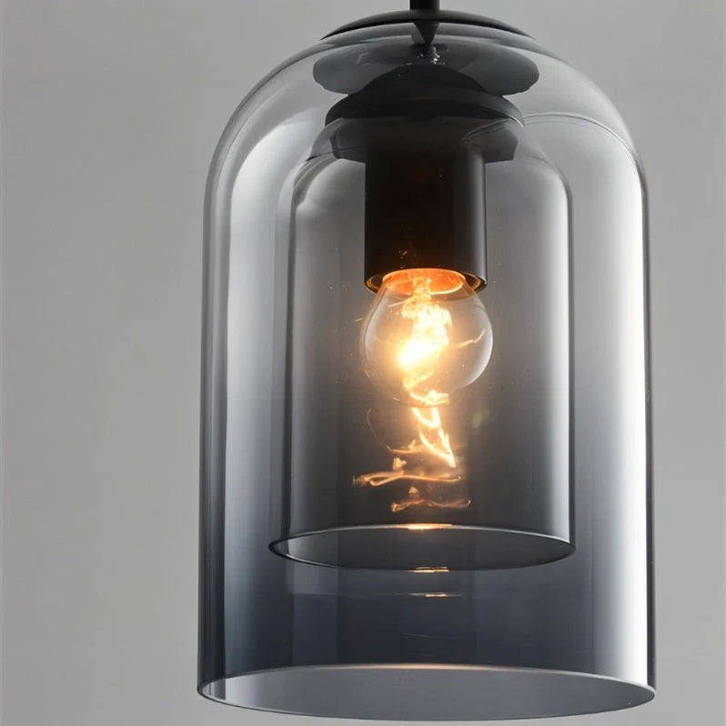 Double Glass Pendant Light