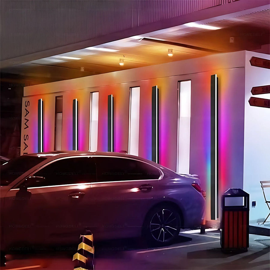 Outdoor RGB Linear LED Wall Light