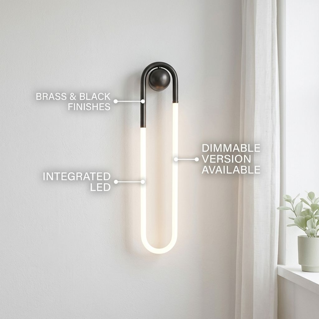 Oval Loop LED Wall Light - view 3
