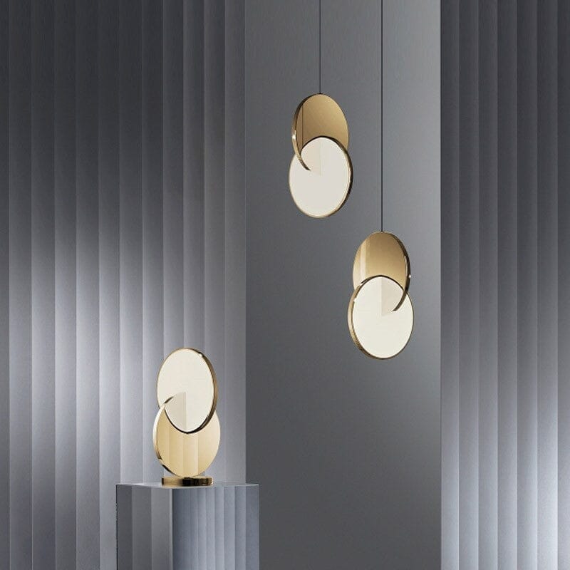 Overlapping Disc Pendant Light - view 9