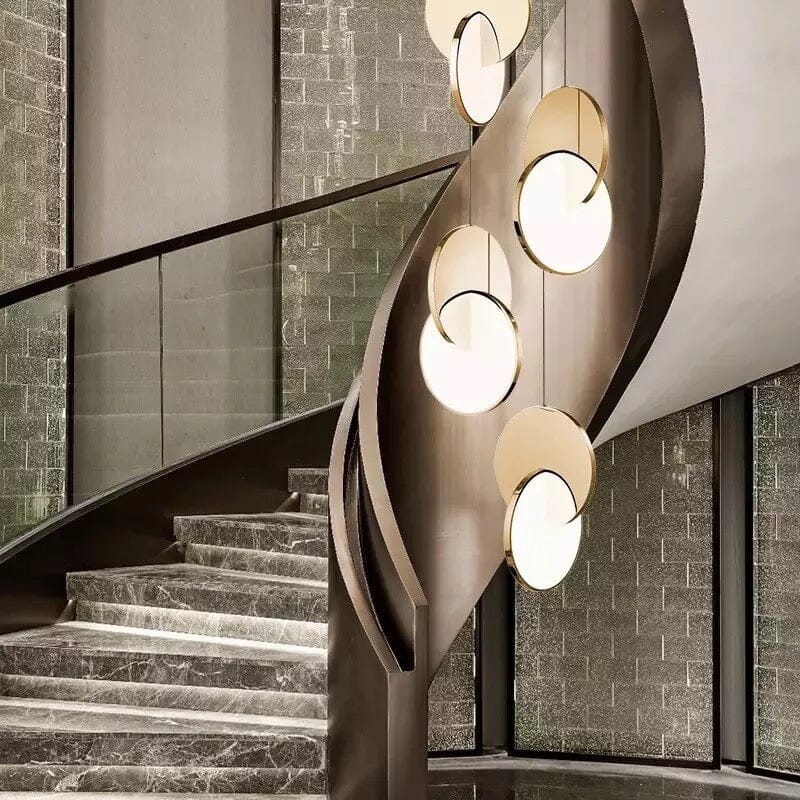 Overlapping Disc Pendant Light - view 10