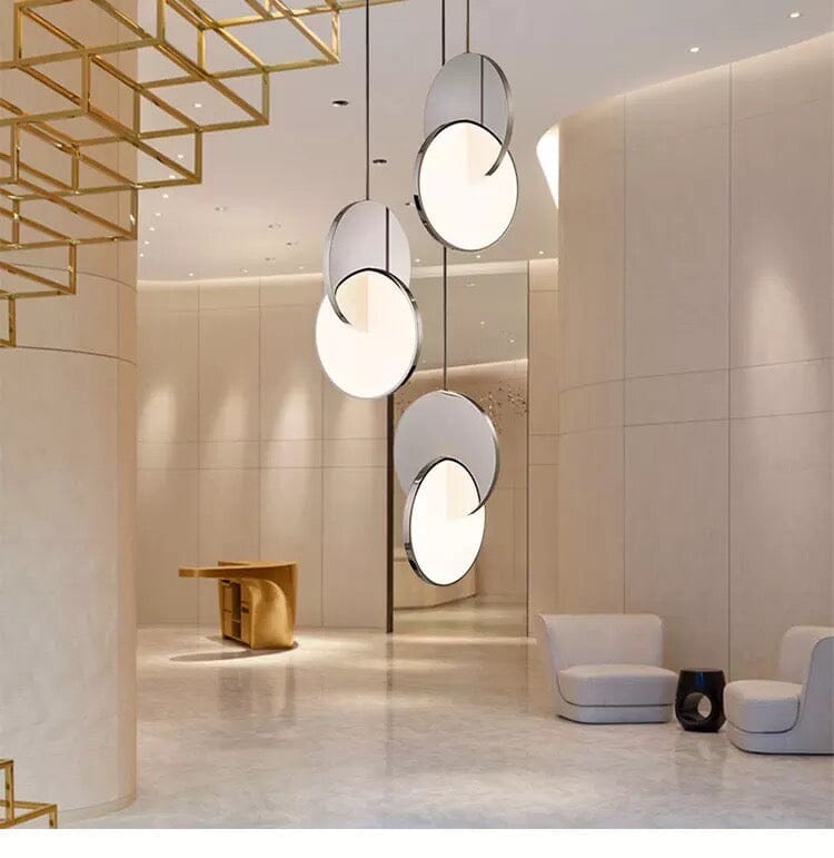 Overlapping Disc Pendant Light - view 11
