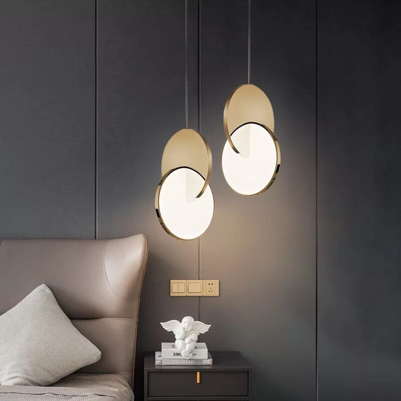 Overlapping Disc Pendant Light - view 3