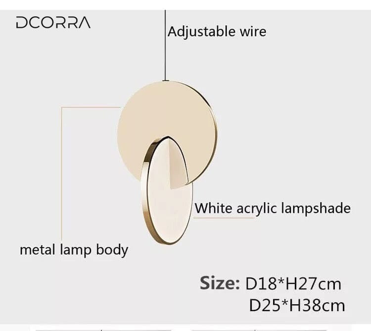 Overlapping Disc Pendant Light - view 5