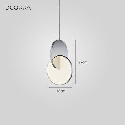 Overlapping Disc Pendant Light - D18cmxH27cm / D7.0" x H11"