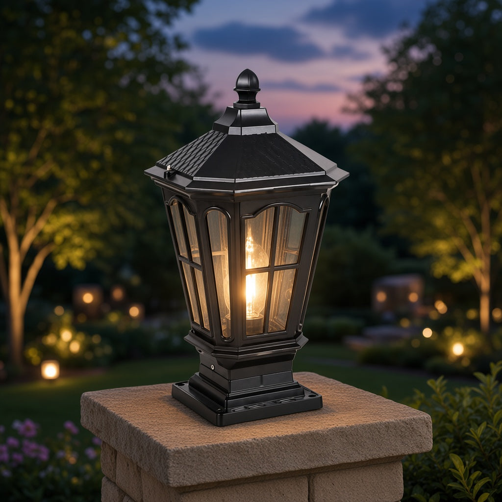 Pavilion Style Pillar Lantern