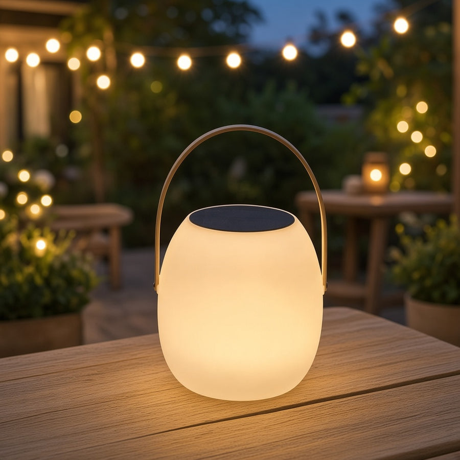 Portable Solar Garden Lantern with Remote