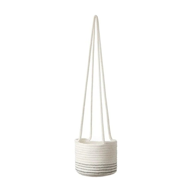 Chic Cotton Hanging Plant Pot