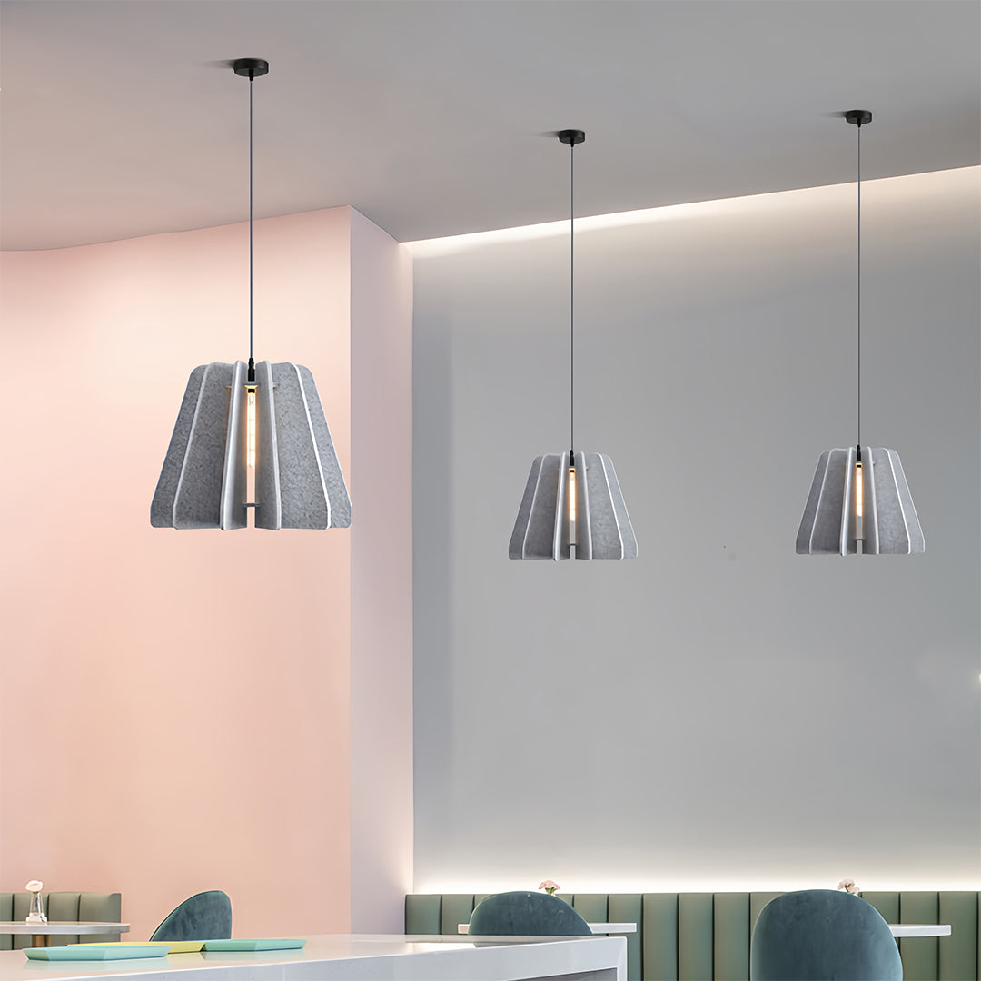 Radial Felt Pendant Light - view 6