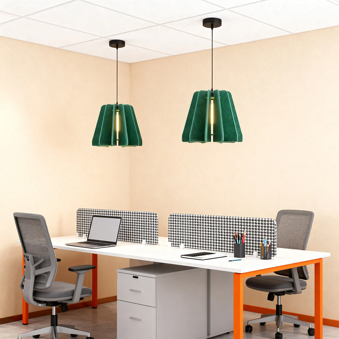 Radial Felt Pendant Light - view 7