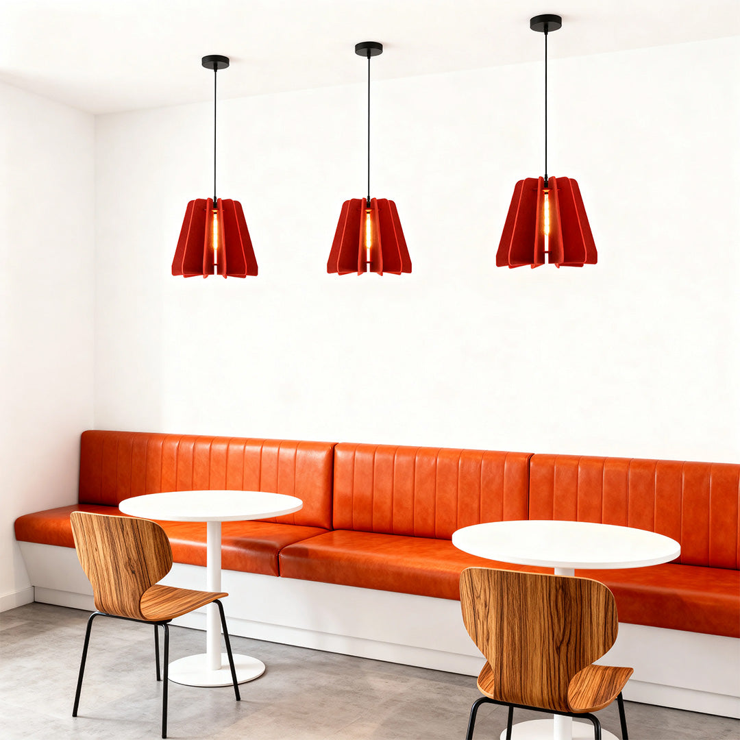 Radial Felt Pendant Light - view 8
